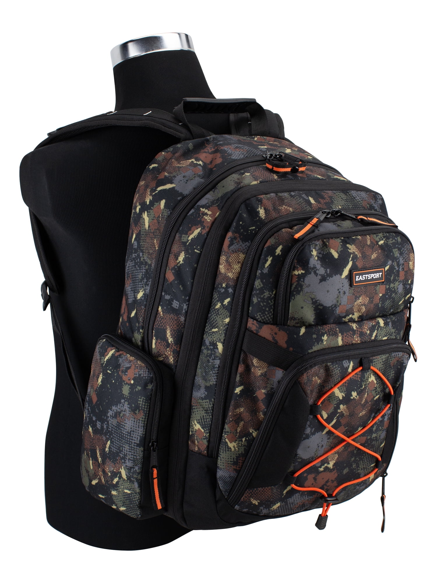 Eastsport Bungee Expandable Backpack, Camo Edge