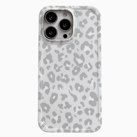 CASELIX Compatible with iPhone 13 Pro Case - Gray Leopard Print - Shockproof Protective Phone Case for iPhone 13 Pro Leopard Print Case