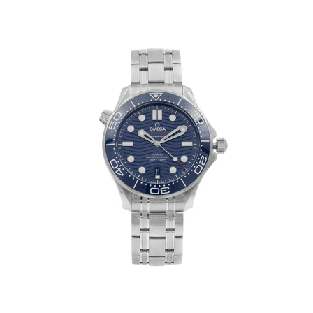 Omega Seamaster Diver 300M Steel Blue Dial Mens Watch 210.30.42.20.03.001