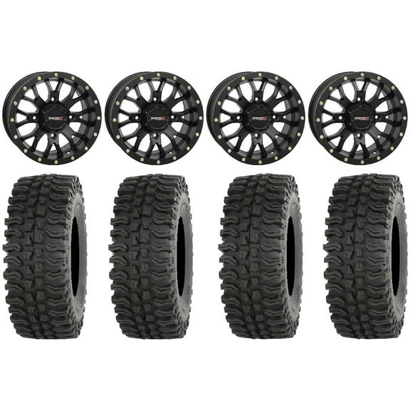 System 3 ST-3 Black 15" Wheels 32" BDC Tires Sportsman RZR Ranger