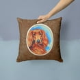 thumbnail image 2 of Carolines Treasures 7029PW1414 Irish Setter Fabric Decorative Pillow  14Hx14W multicolor, 2 of 4