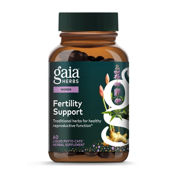 Gaia Herbs Fertility Support - Supplement with Hormone Balance Support for Women with Chaste Tree* - 60 Vegan Liquid Phyto-Caps (30 Servings)