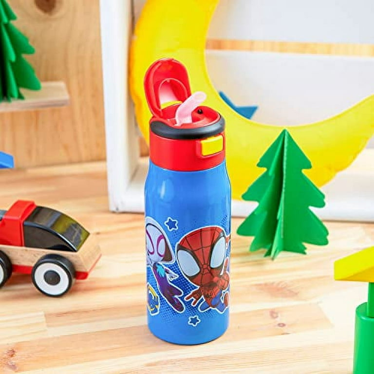Simple Modern Spiderman Kids Water Bottle with Straw Lid, Marvel-Spidey Kid