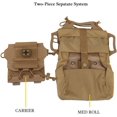 thumbnail image 2 of Bolsa táctica militar Molle de 25x16CM, cinturón de primeros auxilios rápido, bolsa de supervivencia, sistema de dos piezas, soporte para medicina, bolsa con mango Hypalon, 2 of 5