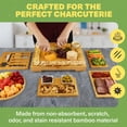 thumbnail image 3 of Dynamic Gear Charcuterie Boards with Drawers - Expandable Bamboo Cheese Board Set with Stainless Steel Utensils, Ceramic Bowls, Serving Trays, Utensil Drawer, and Appetizer Tray - 4 Hidden Drawers, 3 of 7