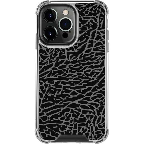 Skinit Sneakerhead Elephant Print Black iPhone 14 Pro Clear Case