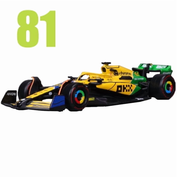 1:43 2024 Mclaren Mcl38 Monaco/Morocco Grand Prix F1 Alloy Miniature Diecast Model #4 #81 Lando Norris model Car Toys