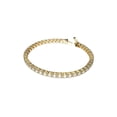 thumbnail image 2 of Pulsera de tenis Swarovski Matrix con piedras transparentes en tono dorado, 2 of 4