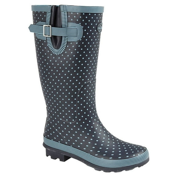 Stormwells Womens Polka Dot Wellington Boots