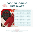 thumbnail image 2 of Newborn Baby Boys Long Sleeve Plaid Bow Tie Romper And Suspender Pants, 2Pcs Infants Comfy Fall Winter Christmas Clothing, 2 of 8