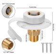 thumbnail image 2 of LEEYNEER Durable RV City Water Inlet Flange with Check Valve - Easy Install  UV & Rust Resistant for Campers  Trailers & RVs, 2 of 5