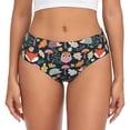 thumbnail image 1 of Balery Autumn Fox Owl Ropa Interior de Algodón para Mujer con Dibujo – Braguitas Cómodas y Elásticas, Estilo Clásico-3X-Large, 1 of 6