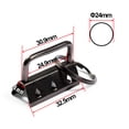 thumbnail image 5 of SPEEDWOX Glass Breaking Pliers with Rubber Tips and 20 Pcs 1.25 Inch Gun Black Key Fob Hardware Set with Keychain Split Rings Webbing Fabric Strapping Wristlet Set, 5 of 5