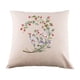 thumbnail image 1 of Elegante kit de inicio de funda de almohada bordada, funda de almohada decorativa hecha a mano con cruz orquídeas, 1 of 7