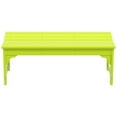 thumbnail image 3 of Ellendale Poly Plastic Backless Adirondack Bench in Lime, 3 of 5