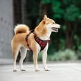 thumbnail image 4 of PoyPet Dog Harness,[Release at Neck] No-Pull Pet Harness with Easy Control Handle,Adjustable Reflective No-Choke Soft Pet Oxford Vest for Small Medium Large Dogs(Checkered Red,M), 4 of 9