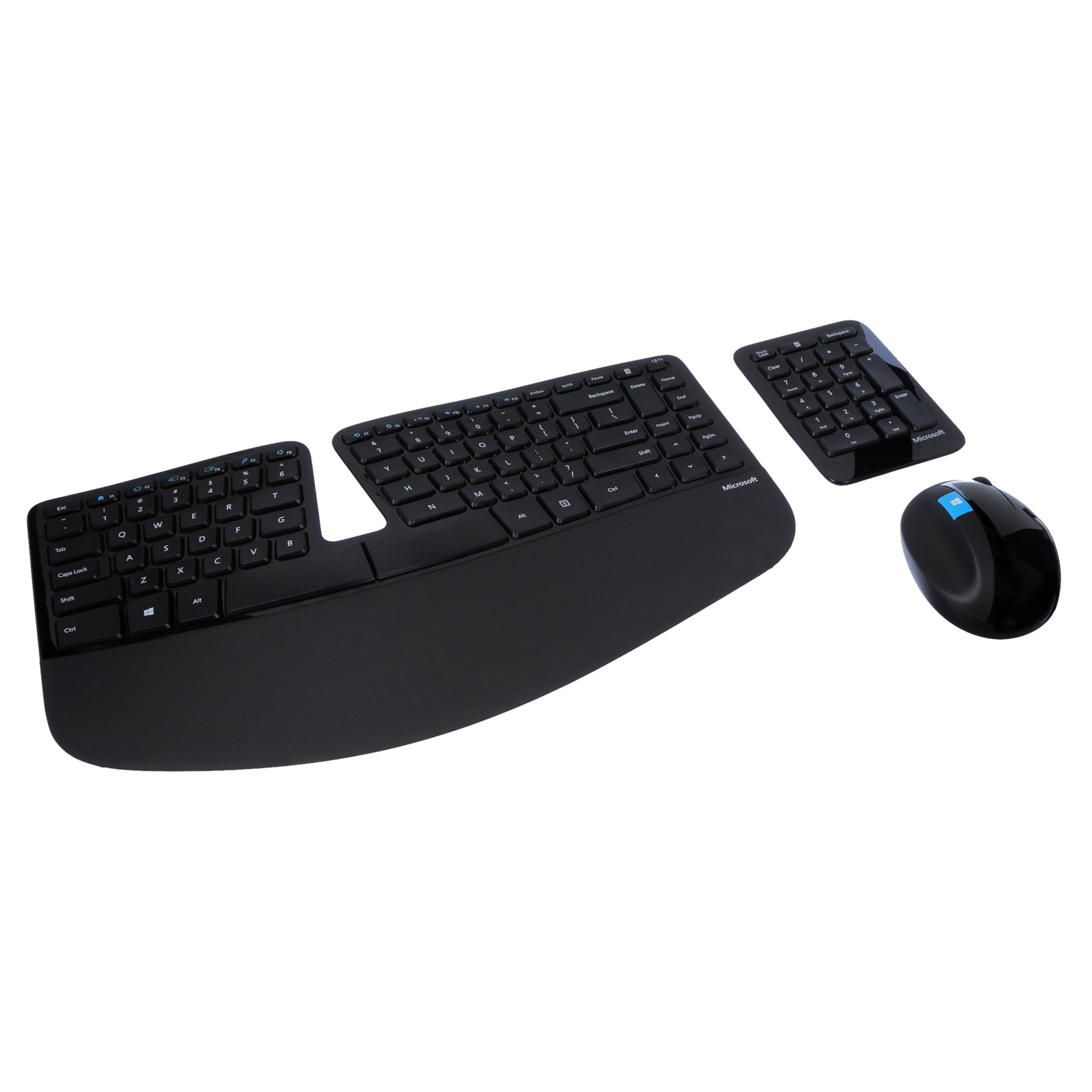 ネイビーシー Microsoft Sculpt Ergonomic Wireless Desktop Keyboard and Wireless  Mouse L5V-00001 キーボード