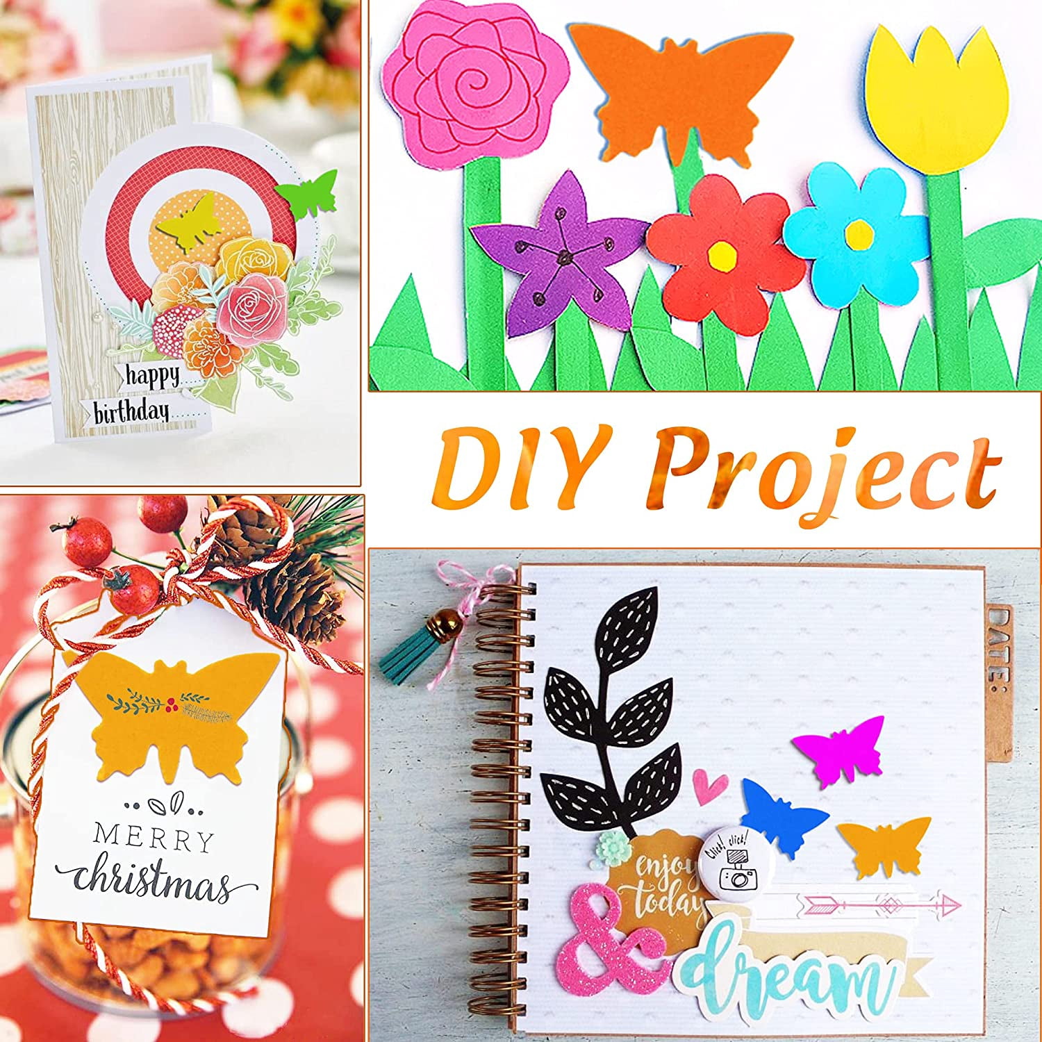 Butterfly Punch Cutter 1-inch, Paper Punches, Craft Lever Punch Handmade, Hole Shape for Paper Crafting, Scrapbook, Cards Decoration, DIY Arts.