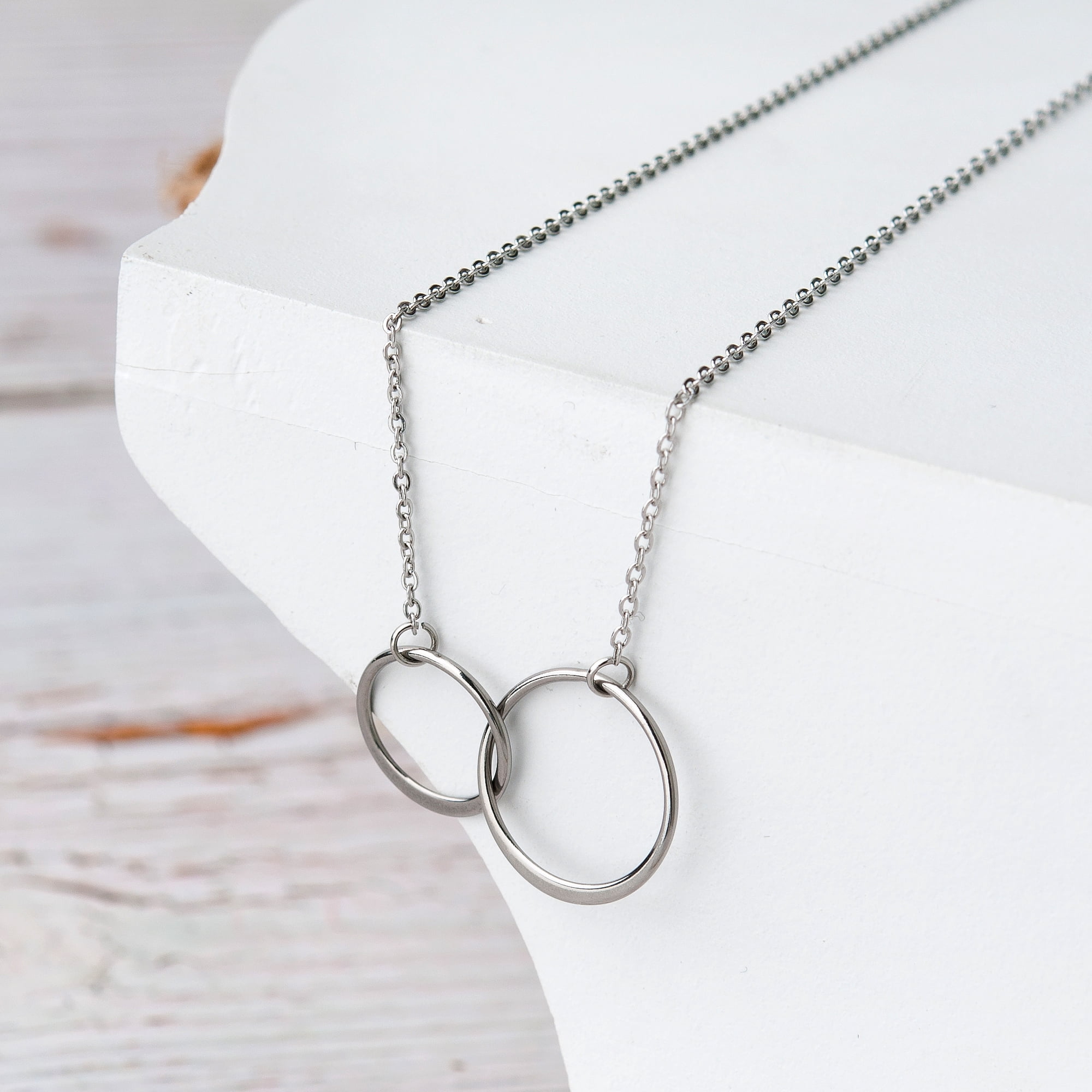 To My Other Mother Card and Necklace Gift, Mother's Day Gift for Step Mom, Jewelry and Card, Gift for Mom, Pendant Necklace with Card, Gift Set for Mom [Silver Infinity Ring, 18" Chain]