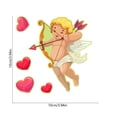 thumbnail image 3 of Lilixerw Glows in The Dark Valentines Day Cupid Pattern Stickers,Romantic Window & Wall Decals,Removable & Waterproof Decor for Doors,Glass,Bedroom,3.94x3.94 Inch, 3 of 6