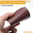 thumbnail image 3 of Unique Bargains 4 Pcs 79x89mm Universal 3D Car Door Cup Protector Sticker - Car Auto Door Handle Protective Film Anti-Scratches - Wine Red, 3 of 6