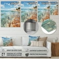 thumbnail image 4 of Designart "Sunlit Coastline Beach Photo VIII" Nautical & Beach Metal Wall Decor, 4 of 5
