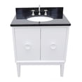 thumbnail image 6 of Bellaterra Home 31" Single vanity in White finish top with Black galaxy and oval sink, 6 of 9