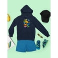 thumbnail image 3 of Kiddie Colorful Dinos Art Hoodie Juniors -Image by Shutterstock,  Small, 3 of 4