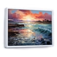 thumbnail image 2 of Designart "Stormy Reflections on Canvas" Nautical & Beach Floater Framed Canvas Art Print, 2 of 7