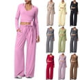 thumbnail image 1 of Women's Soft Fabric Activewear Set Mid Rise Tummy Smoothing with Elastic Waist Functional Side Pockets Perfect for Yoga Gym Workouts or Outdoor Running Versatile JASKFLY Khaki S, 1 of 6