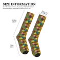 thumbnail image 2 of Compression Socks for Women and Men - Colorful Circle Compression Socks Circulation for Workout, 2 of 8