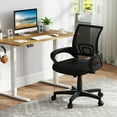 thumbnail image 2 of Gymax Mesh Office Chair Ergonomic Computer Desk Chair w/Lumbar Support Armrests Black, 2 of 10