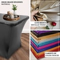 thumbnail image 4 of Efavormart 6FT Metallic Rectangular Stretch Spandex Table Cover for Wedding Kitchen Dining Events - Black, 4 of 10