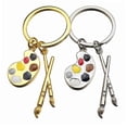 thumbnail image 2 of 2Pcs Metal Key Chain with Paint Tray Charm Assorted Color Great for Keys and Gifts, 2 of 3