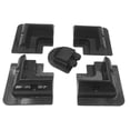 thumbnail image 2 of Kit de soporte de soporte de panel solar Kit de montaje del panel solar techo de techo fácil de instalación con caja de unión para RVS de tejados 5pcs negro, 2 of 8