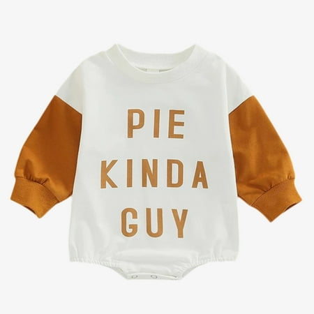 

Lovebay Baby Girl Boy Cute Letter Crewneck Sweatshirt Romper 12-18 Months