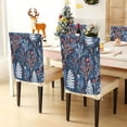 thumbnail image 3 of Decorative Chair Back Cover One Size x6 Chair Cover Dining Chair Slipcovers Chair Back Decoration Festival Chair Decoration Beautiful Tree in Winter, 3 of 6