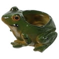 thumbnail image 3 of Lovely Frog Shaped Plant Pot for Home Decoration in Green Resin 4.7 Inches, 3 of 8