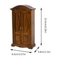thumbnail image 5 of Vintage Armoire Miniature Furniture 1/12 Dollhouses Wooden Double Door Cabinet, 5 of 11