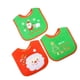thumbnail image 5 of 3 piezas babero de bebé de Navidad babero infantil encantador lindo toalla de saliva almuerzo baberos de alimentación para bebé recién nacido, 5 of 7