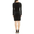 thumbnail image 2 of French Connection Womens Velvet Sheath Dress, Black, 6, 2 of 3