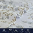 thumbnail image 2 of 4-Piece Cotton Flannel Sheet Set, Deep Pocket Fitted, Cali King, Maya Flower, 2 of 5