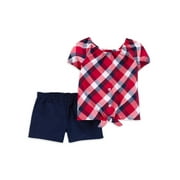 Carter's Child Of Mine Toddler Girl Patriotic Outfit Set, 2 Piece, Sizes 12 Months-5T