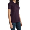 thumbnail image 4 of Mafoose Women's Stretch Pique Polo Aubergine Purple X-Small, 4 of 5
