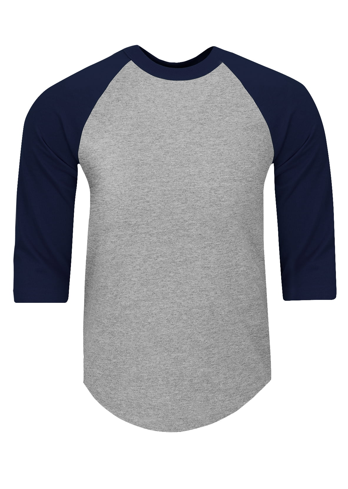 grey and maroon baseball tee