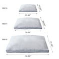 thumbnail image 3 of Dog and Cat Bed, Rectangle Washable Pillow Bed, Anti-Anxiety & Calming Pet Bed, 3 of 3