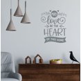 thumbnail image 3 of May Love Be Heart of this Home Quote Decals for Wall - Die-Cut Vinyl Wall Art - Kitchen Wall Stickers - Family Wall Decals - Removable Family Quotes Wall Decor, 23x18-Inch StormGray, 3 of 5