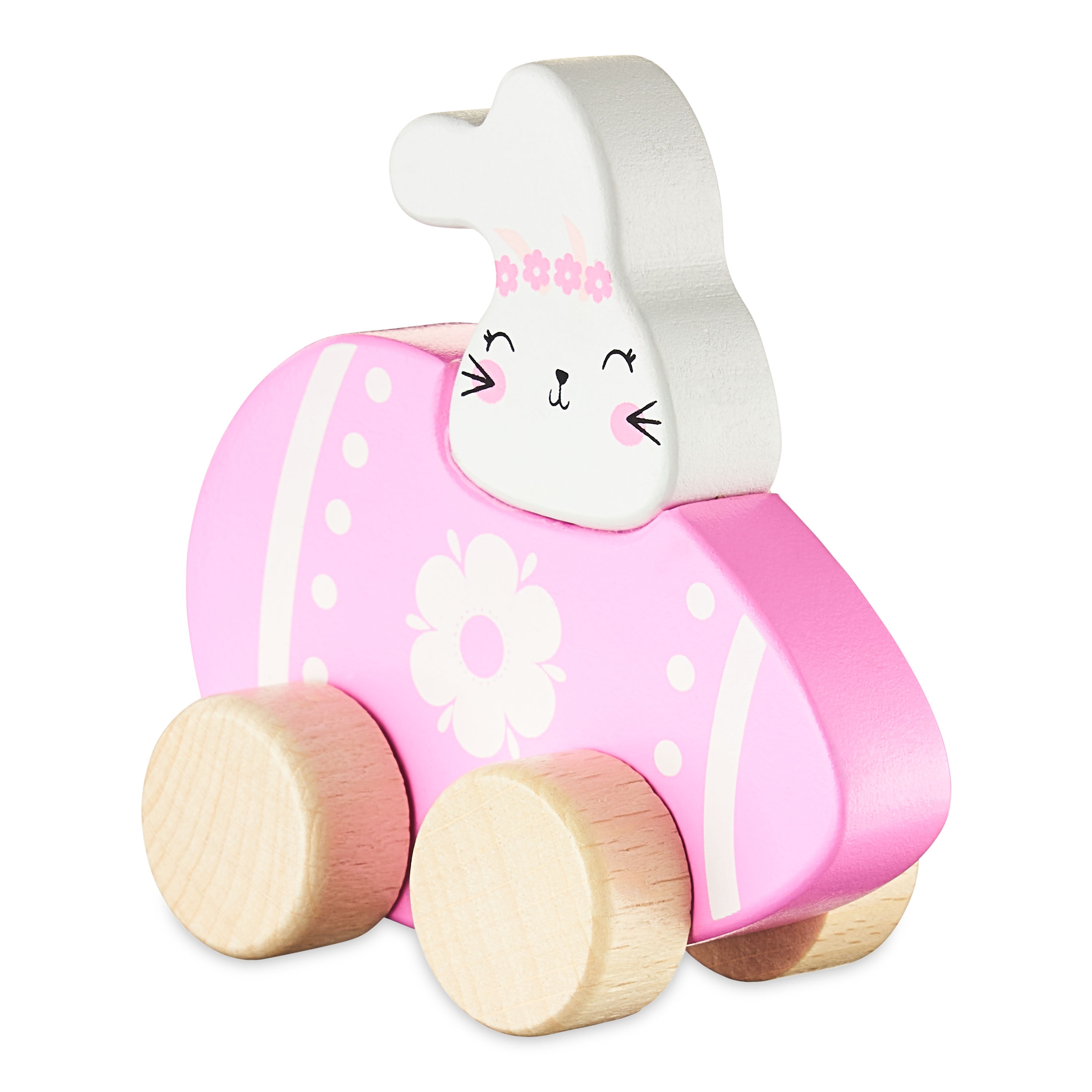 Way To Celebrate Easter Wooden Bunny Car Toy