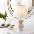 thumbnail image 1 of Safavieh Lighting Collection Everlee 22-inch Ivory Double Gourd Ceramic Table Lamp (LED Bulb Included) TBL4286B, 1 of 1