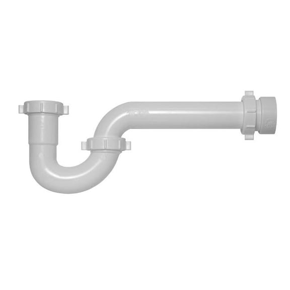 Dearborn P9704BG 1.5 in. P-Trap with Thread Adapter Bagged, White